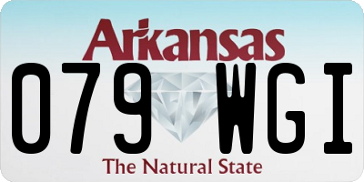 AR license plate 079WGI