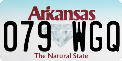 AR license plate 079WGQ