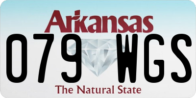 AR license plate 079WGS