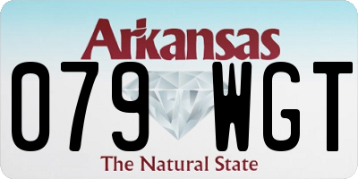 AR license plate 079WGT
