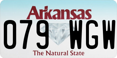 AR license plate 079WGW