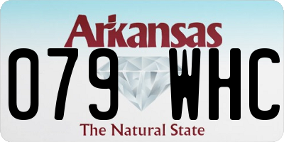AR license plate 079WHC