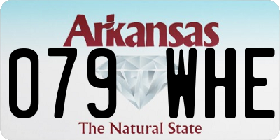 AR license plate 079WHE
