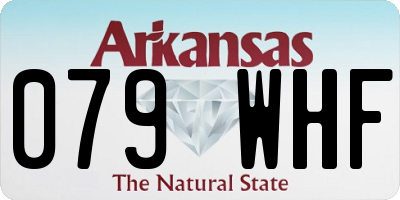 AR license plate 079WHF