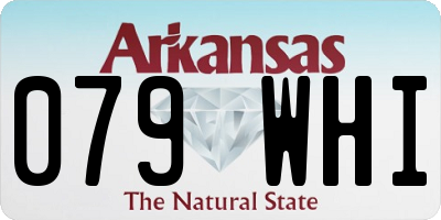 AR license plate 079WHI