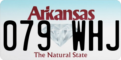 AR license plate 079WHJ