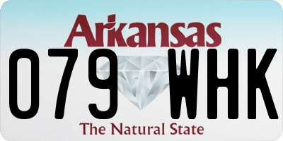 AR license plate 079WHK
