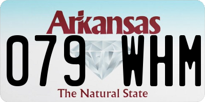 AR license plate 079WHM