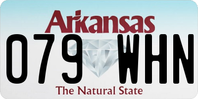 AR license plate 079WHN
