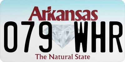 AR license plate 079WHR