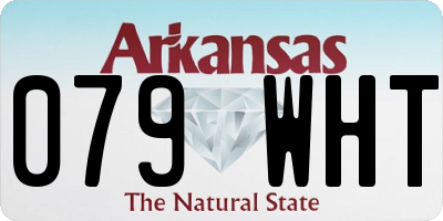 AR license plate 079WHT