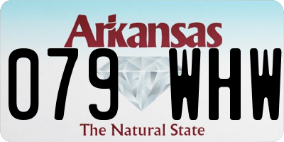 AR license plate 079WHW