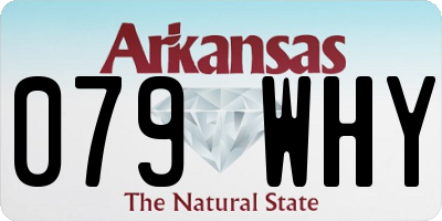 AR license plate 079WHY