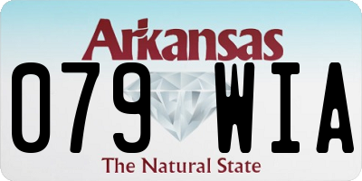 AR license plate 079WIA