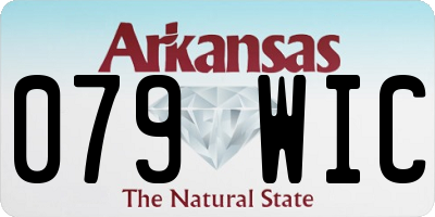 AR license plate 079WIC