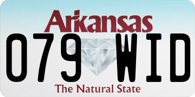 AR license plate 079WID