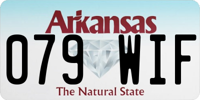 AR license plate 079WIF