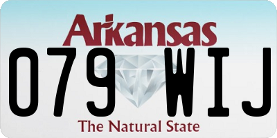 AR license plate 079WIJ