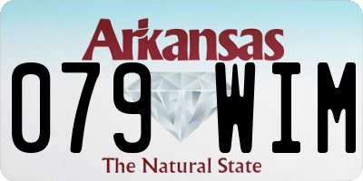 AR license plate 079WIM