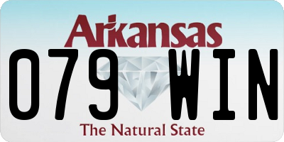 AR license plate 079WIN