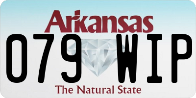 AR license plate 079WIP