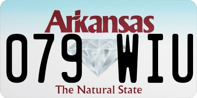 AR license plate 079WIU