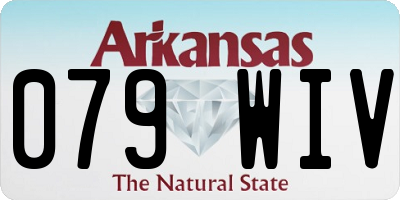 AR license plate 079WIV