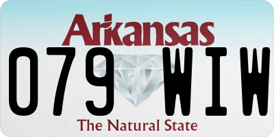 AR license plate 079WIW