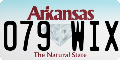 AR license plate 079WIX