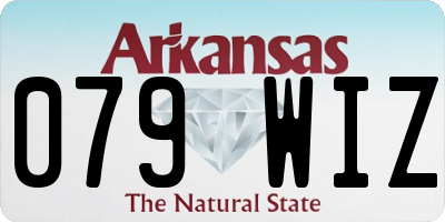 AR license plate 079WIZ