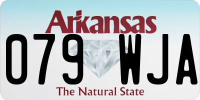AR license plate 079WJA
