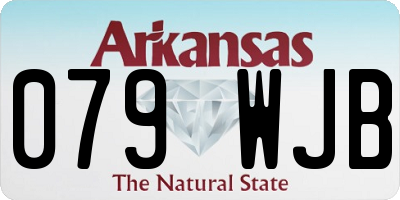 AR license plate 079WJB