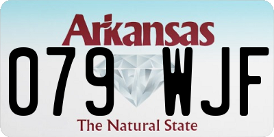 AR license plate 079WJF