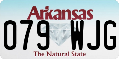 AR license plate 079WJG