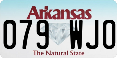 AR license plate 079WJO