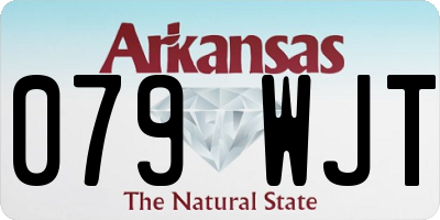 AR license plate 079WJT