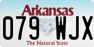 AR license plate 079WJX