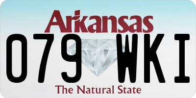 AR license plate 079WKI