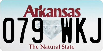 AR license plate 079WKJ