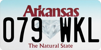AR license plate 079WKL