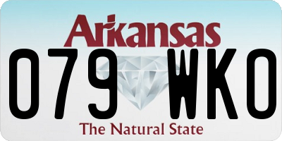 AR license plate 079WKO