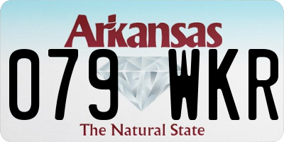 AR license plate 079WKR