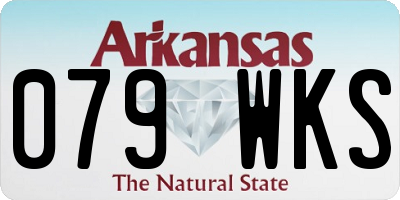 AR license plate 079WKS