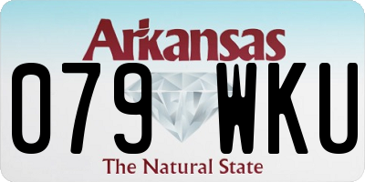 AR license plate 079WKU