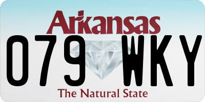 AR license plate 079WKY