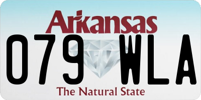 AR license plate 079WLA