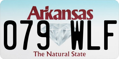AR license plate 079WLF