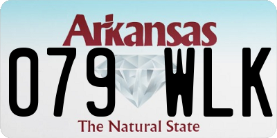 AR license plate 079WLK