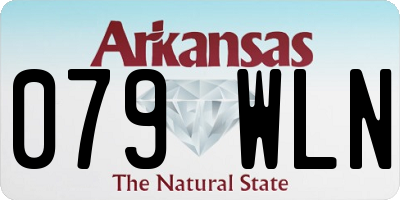 AR license plate 079WLN