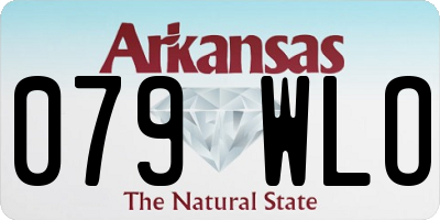 AR license plate 079WLO